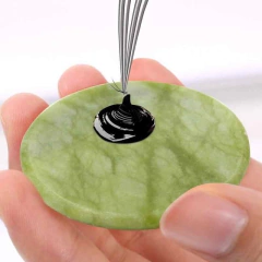 Piedra Jade porta pegamento de pestañas
