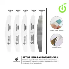 Lima metal + repuestos Cherimoya 100/180