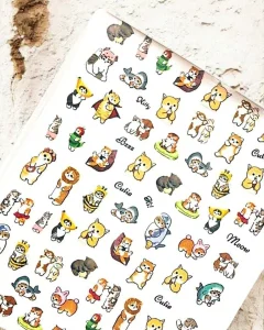 Stickers 5D gatitos x 1u