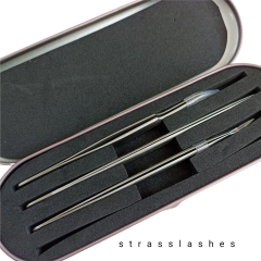 Estuche Para Pinzas Pestañas Metálico