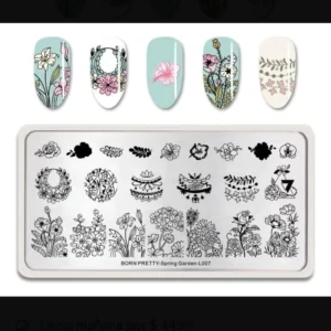 Placa stamping Spring garden L007