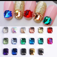 Cristal rectangular vidrio 30u (6 colores)