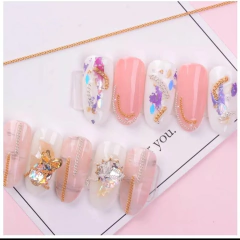 Cadena fina deco nails (3 colores)