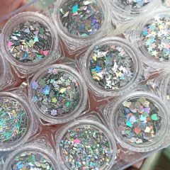 Glitters para encapsulado x 12u