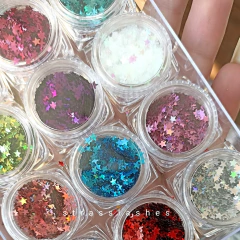 Confeti estrellas encapsulado x 12u