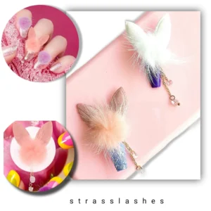 Pompon para uñas gatit@ x 2u