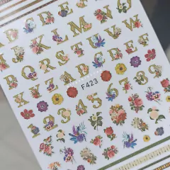 Stickers adhesivo Abc primavera x 1u