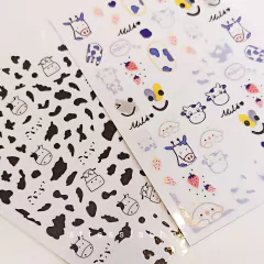 Stickers adhesivos vaquita x 1u