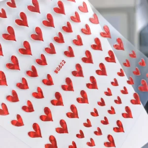Stickers corazón holográficos x 1u