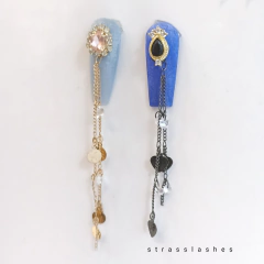 Cadena strass cristal colgante (4 modelos)