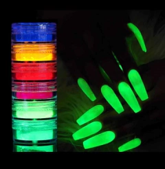 Pigmentos Neón Para Uñas X 6 Colores